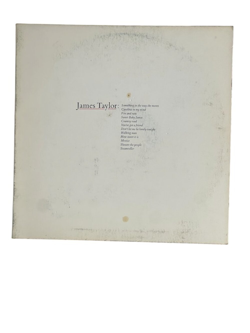 James Taylor’s Greatest Hits 1977 Warner Bros. Vinyl LP BSK 3113